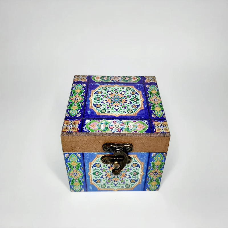جعبه چوبی سنتی مربع ۹×۹ کدbm0۵