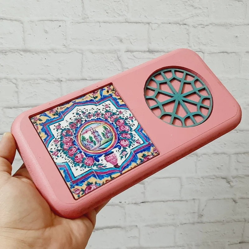 زیر لیوانی چوب و سنگ طرح ۱۲