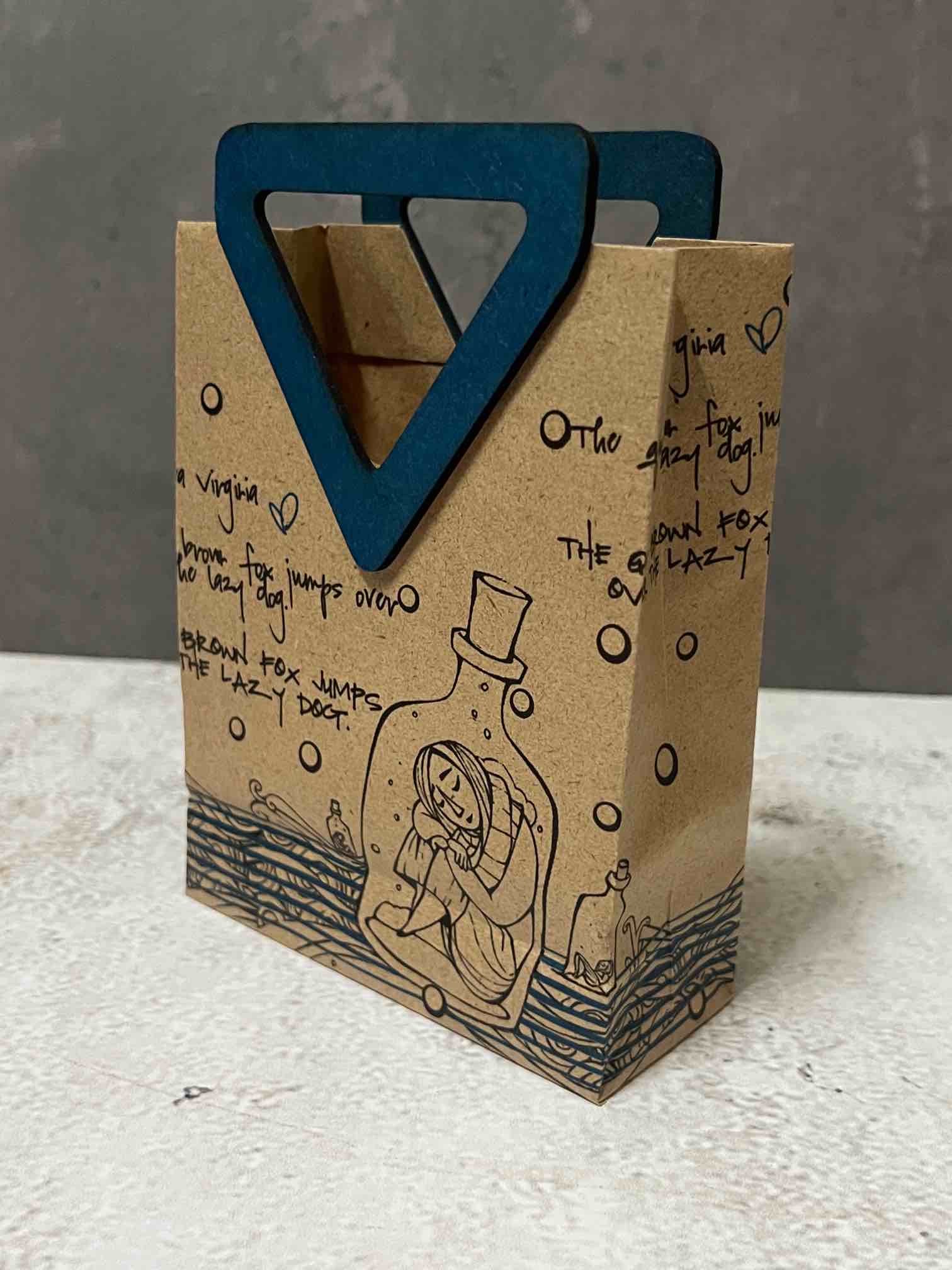 بسته هشت عددی بگ کادو دسته چوبی ۲