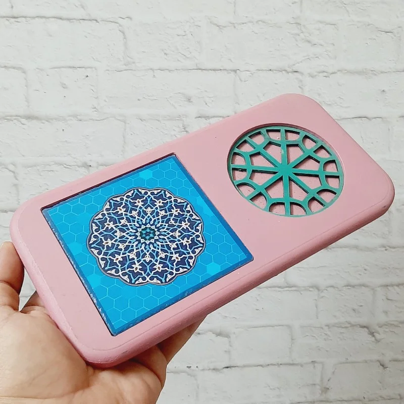 زیر لیوانی چوب و سنگ طرح ۱۳