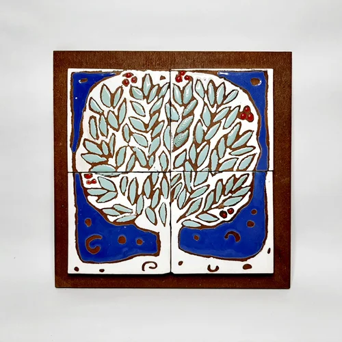تابلو خشتی کاشی هفت رنگ درخت