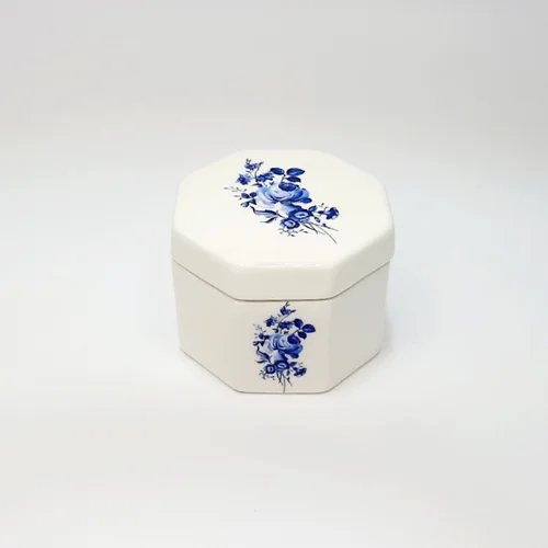شکلات خوری شش ضلعی کوچک گل آبی